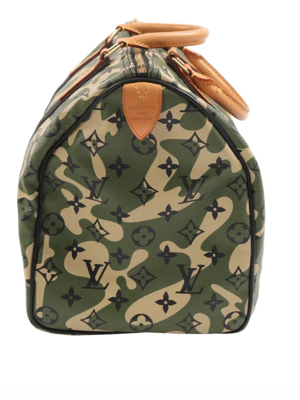 Louis Vuitton Camo Monogram Duffel in Green and Tan